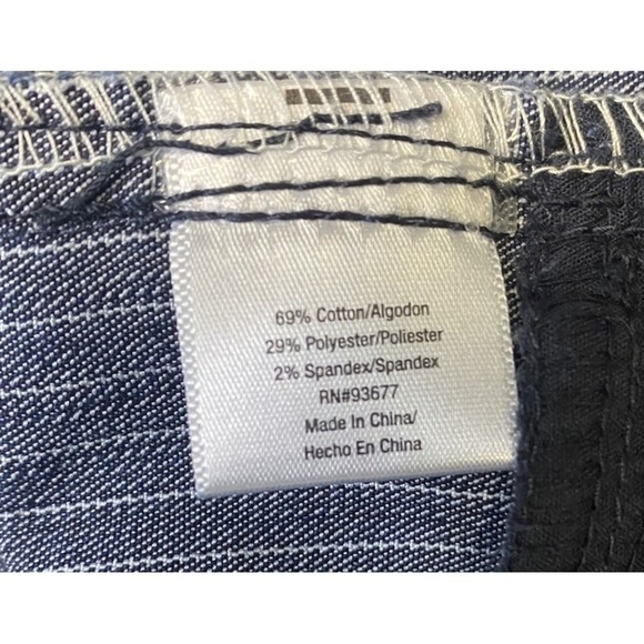 a.n.a Petite Women's Trouser Pants Size 10P Navy/white Stripe - Picture 6 of 10